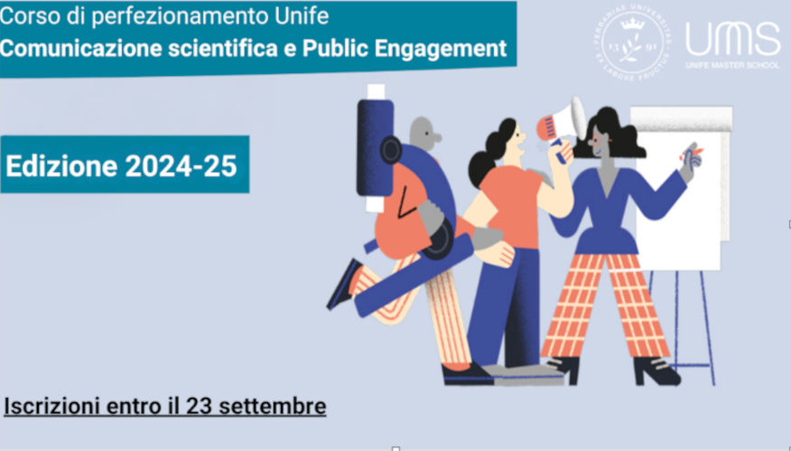 Comunicare bene le conoscenze scientifiche coinvolgendo i pubblici e ascoltando i cittadini. Il corso di perfezionamento dell’Università di Ferrara Comunicatori scientifici, ricercatori e docenti insieme in classe virtuale. In collaborazione con Agenda17 e Observa 